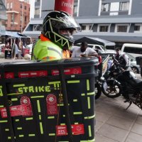 Risks for South Africa's food couriers surge during the pandemic